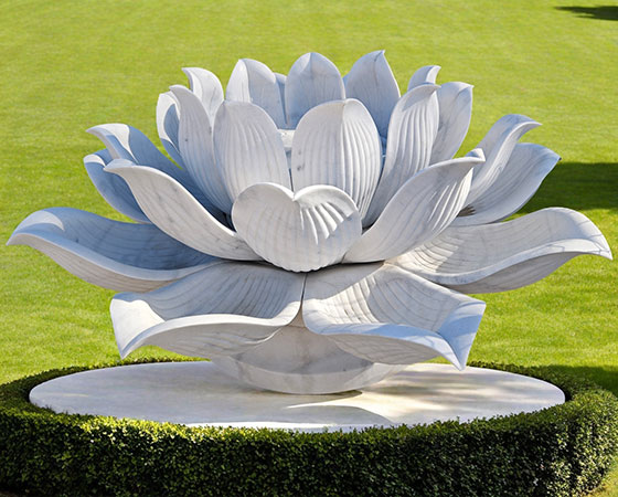marble lotus flower