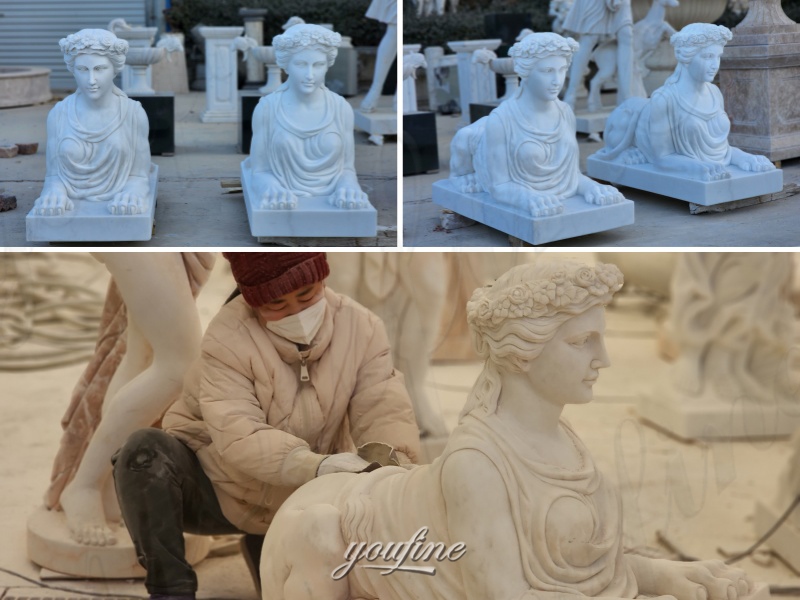 marble sphinx sculpture