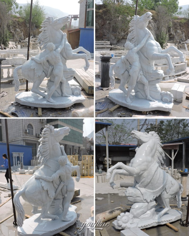 Marly Horses Louvre sculpture in factory