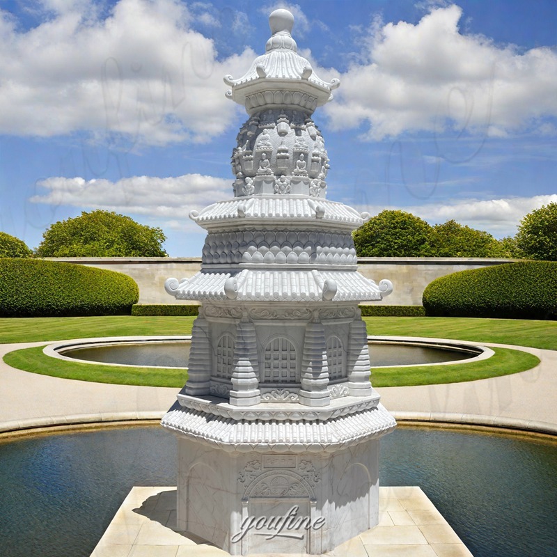 outdoor marble stupa