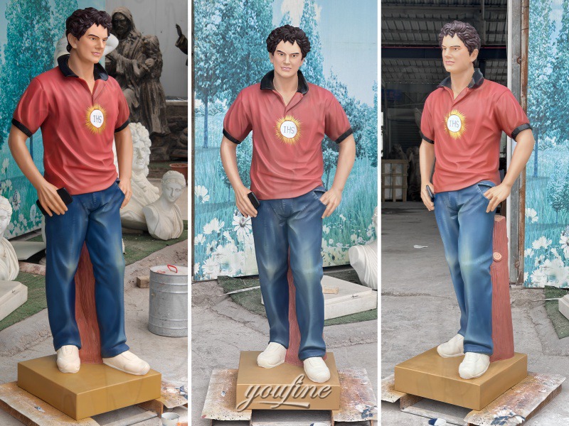 different angle of Saint Carlo Acutis Statue