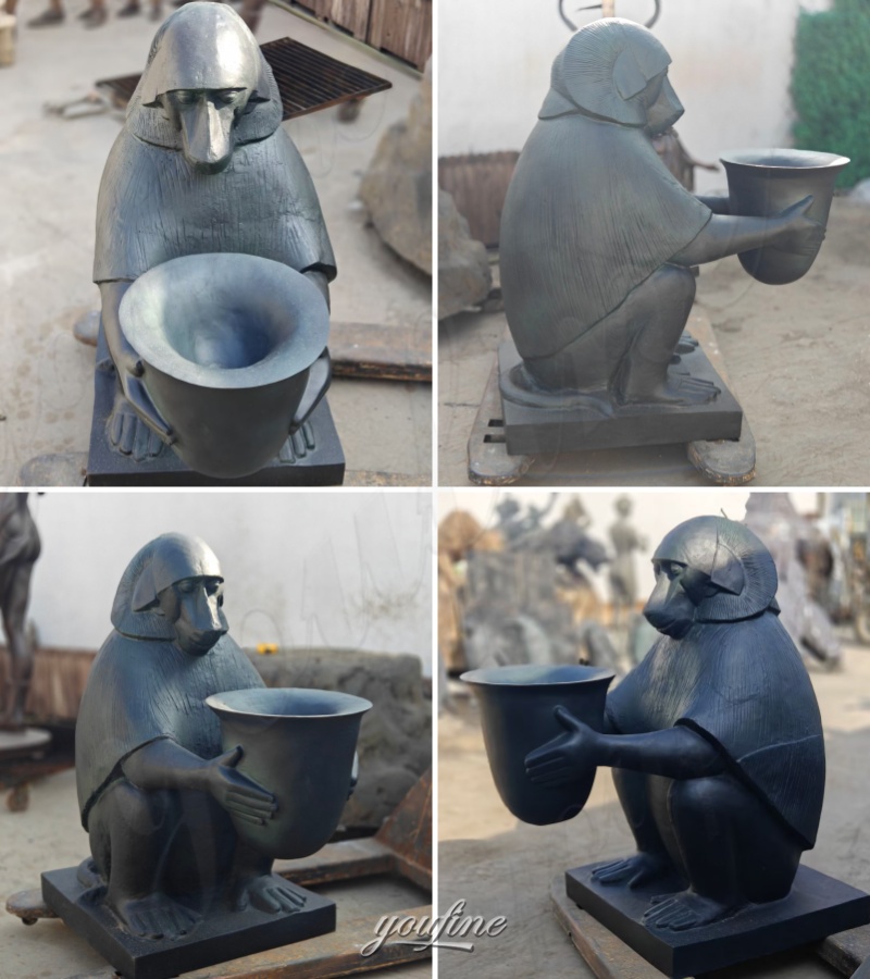 finished baboon lamp