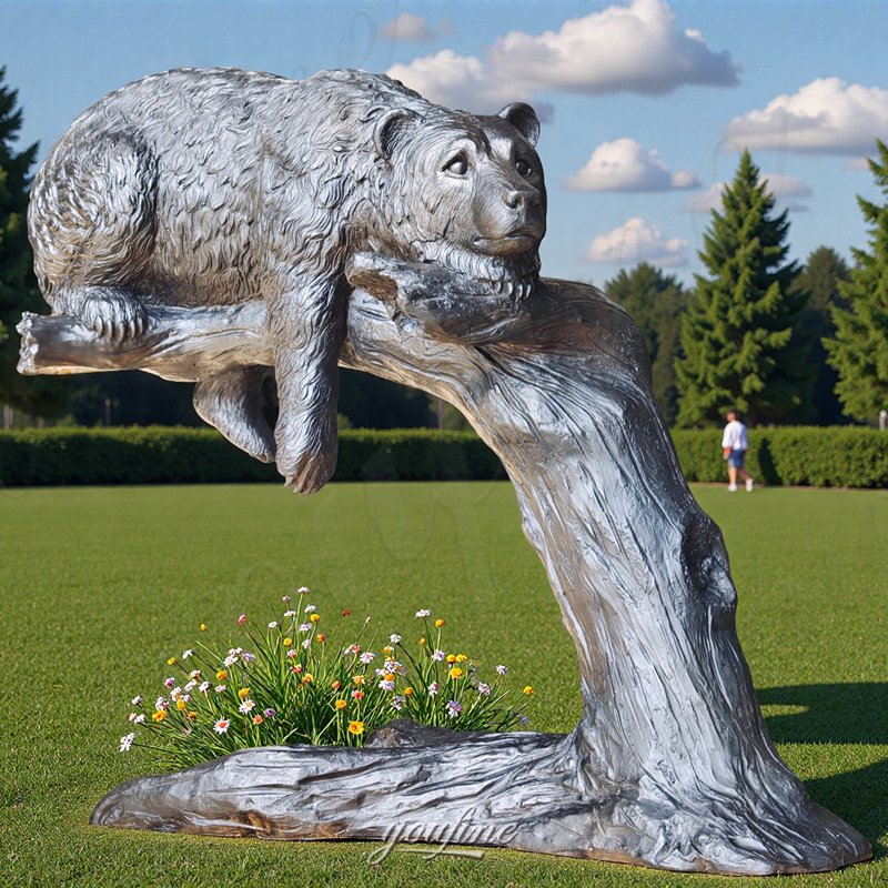 large bear garden statue