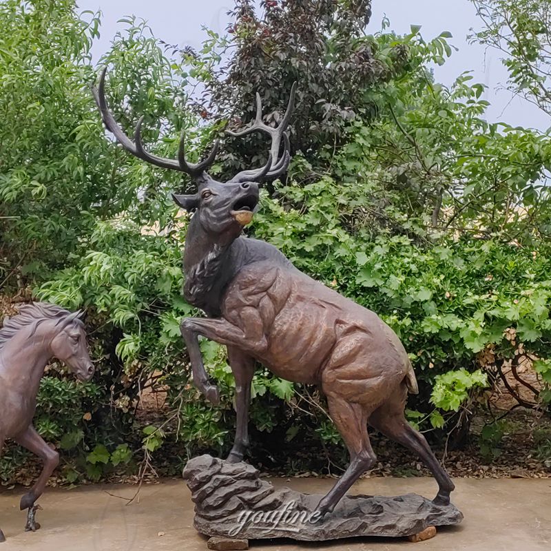 large stag garden sculpture