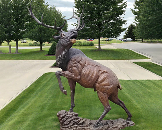 large stag outdoor garden sculpture