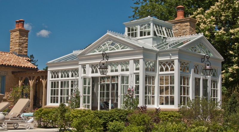 large swimming pool conservatory