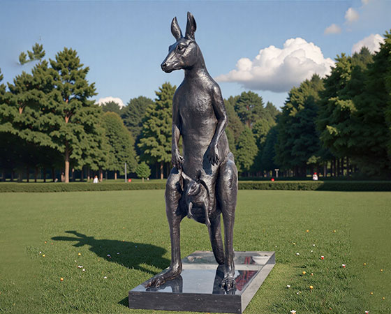 life size kangaroo sculpture