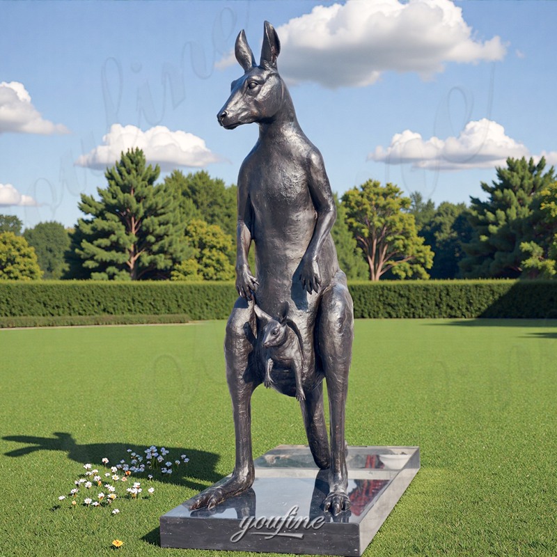 life size kangaroo statue