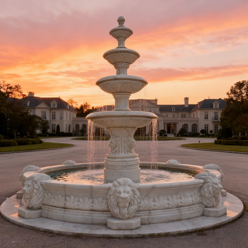 Marble Estate Fountain for outdoor