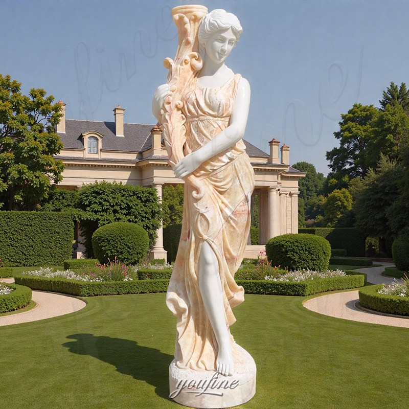 marble garden lady statue