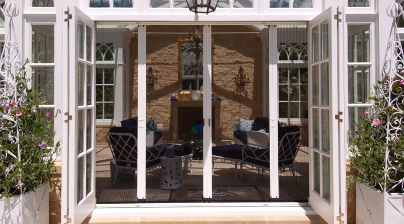 outside of T shaped greenhouse