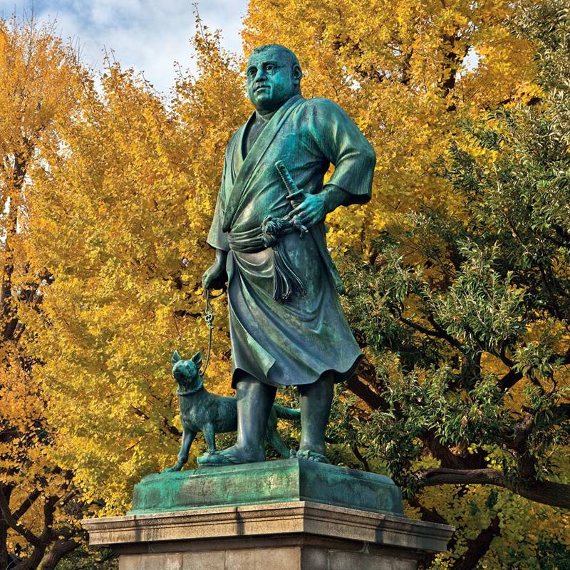 Saigo Takamori bronze statue