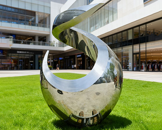 steel abstract sculpture