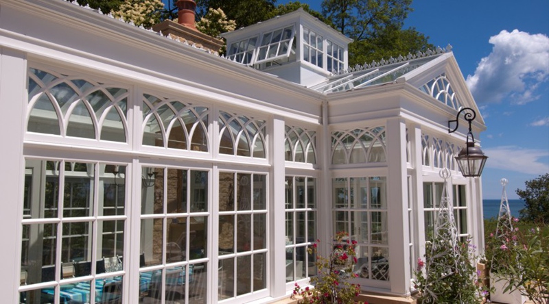 swimming pool iron conservatory