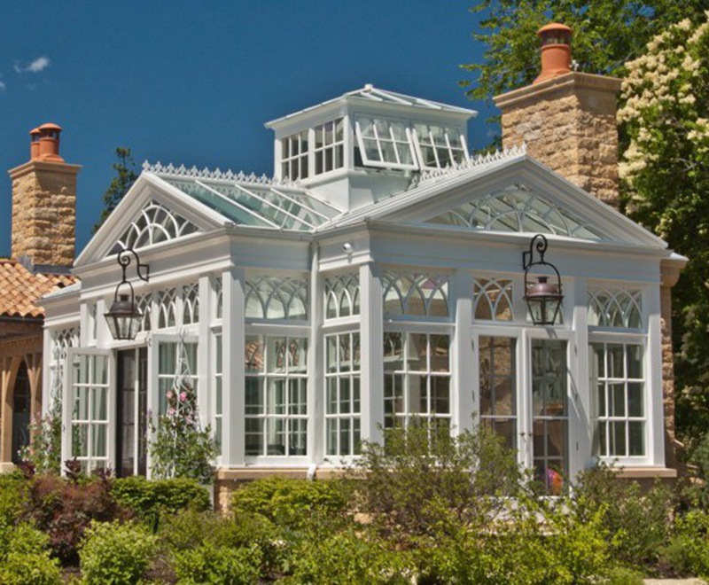 T shaped iron greenhouse