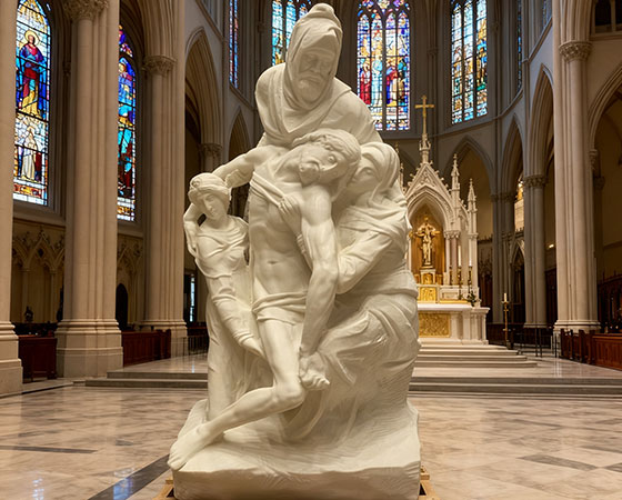 The Deposition statue for church