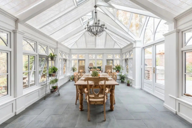 victorian garden greenhouse for dinner