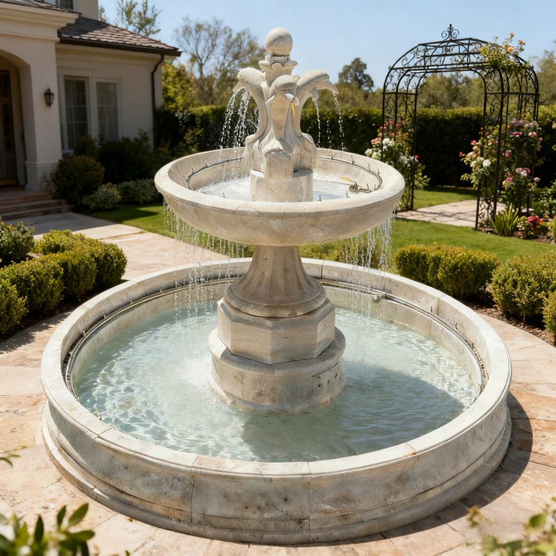 dolphin water fountain