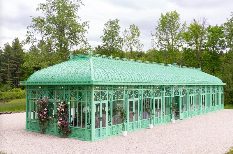 large victorian greenhouse for manor
