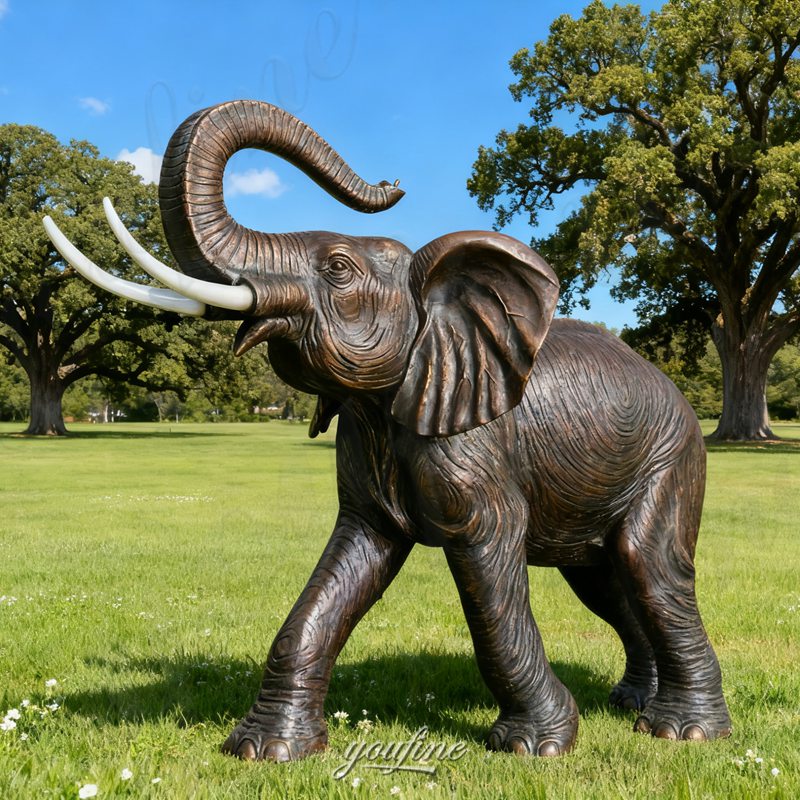 life size outdoor elephant garden sculpture