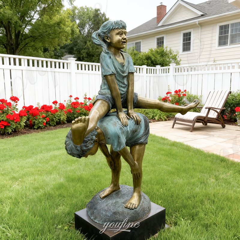 modern leapfrog statue