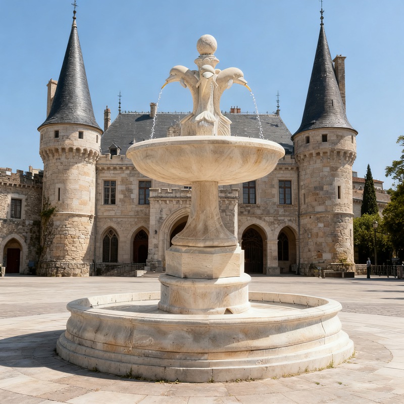 outdoor dolphin fountains