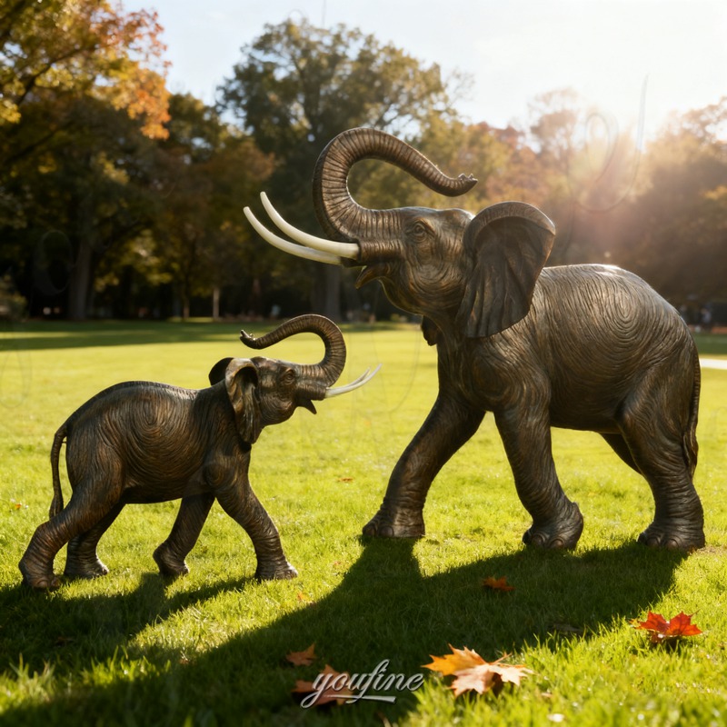 outdoor elephant garden sculptures