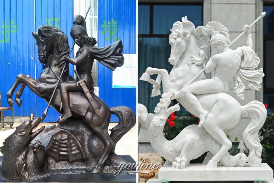 Statue of St. George slaying the dragon
