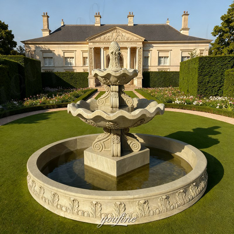 sandstone water fountain