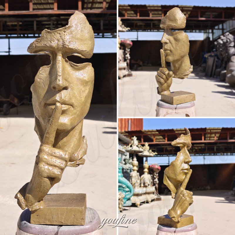 silence is golden statue in YouFine Foundry