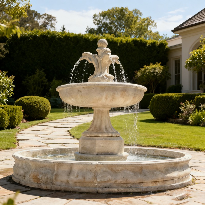 travertine fountain