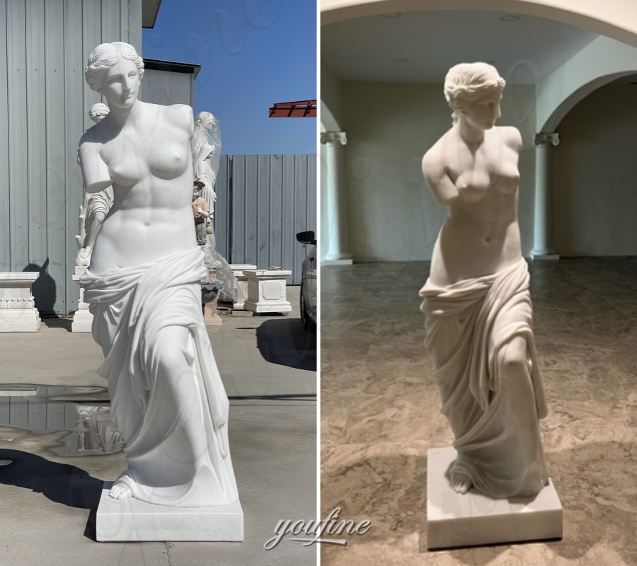 Venus de Milo Statue in factory and feedback