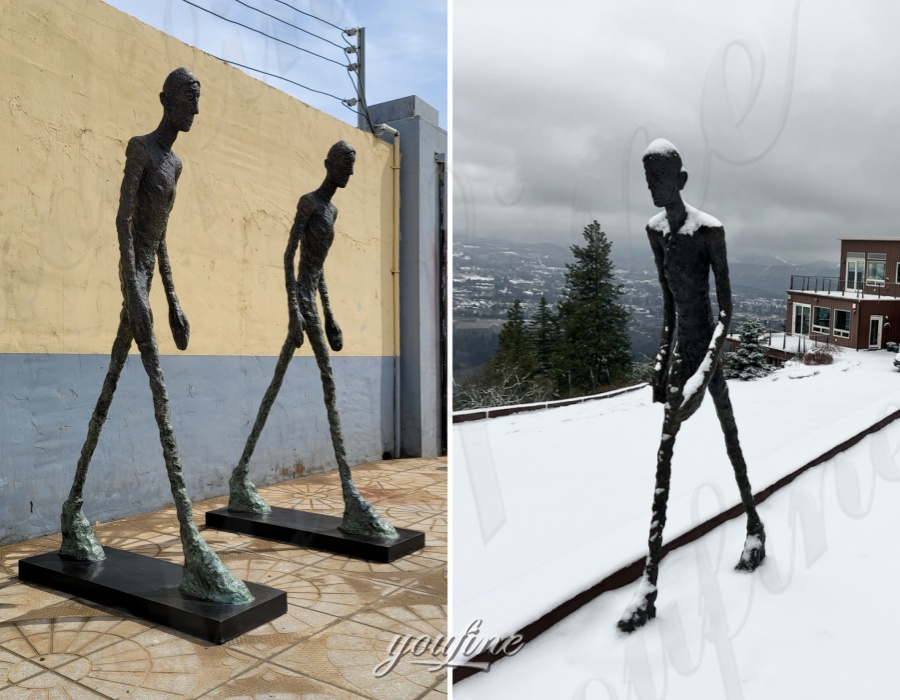 Alberto Giacometti walking man statue