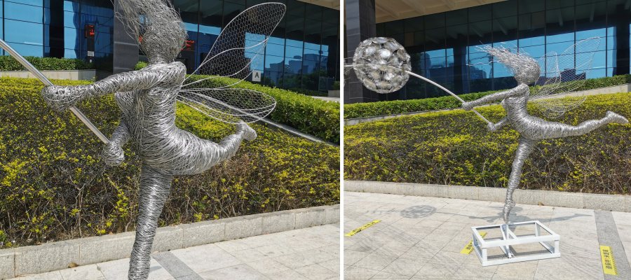 wire fairy sculpture