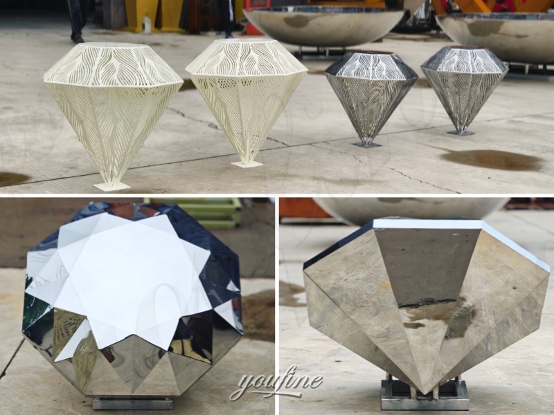 finished diamond sculpture