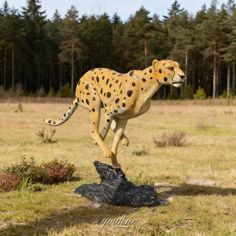 life size leopard sculpture