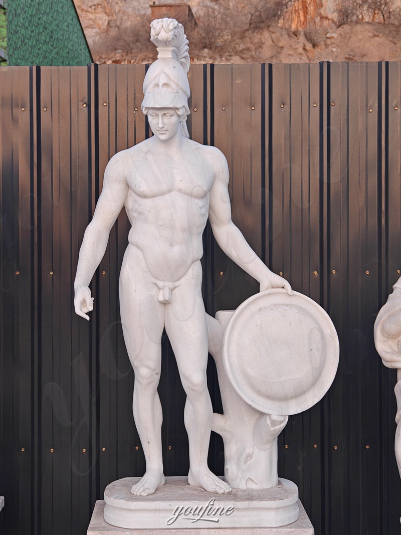 marble ancient warrior statue