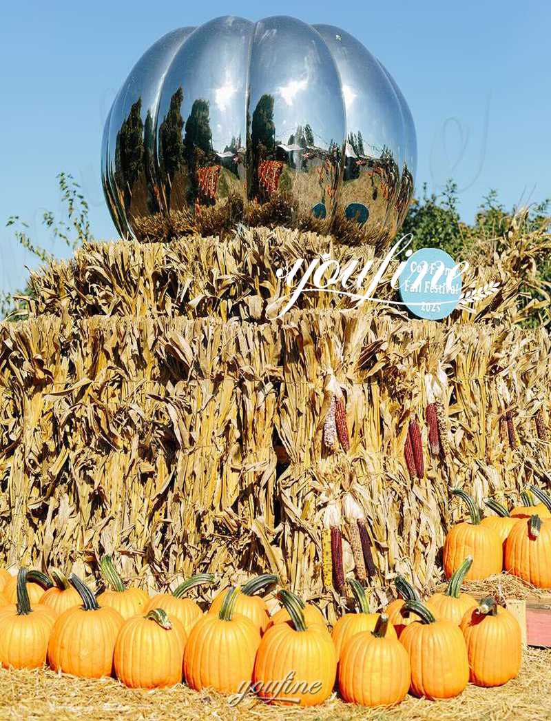 metal pumpkin sculpture feedback from US customer