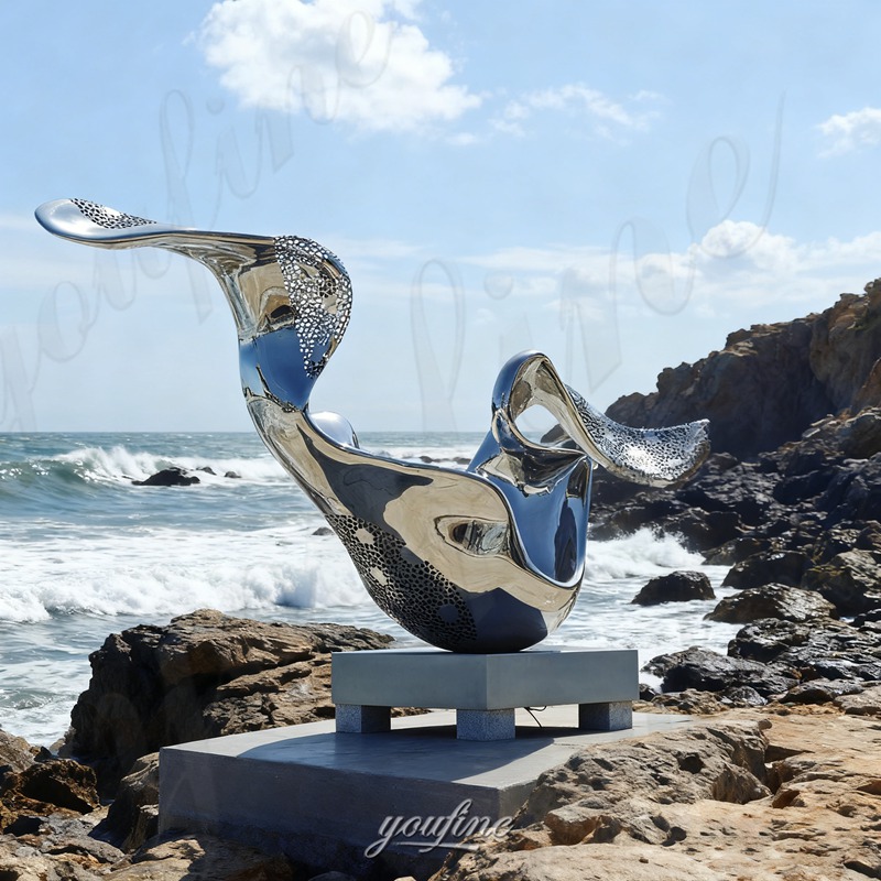stainless steel splash sculpture