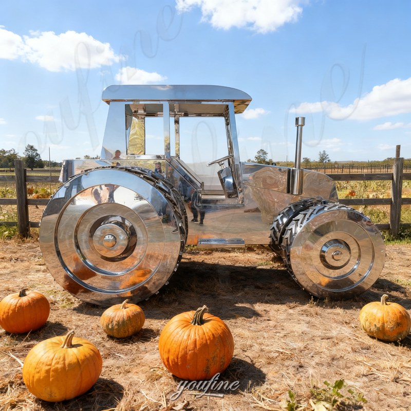 tractor sculpture for farm