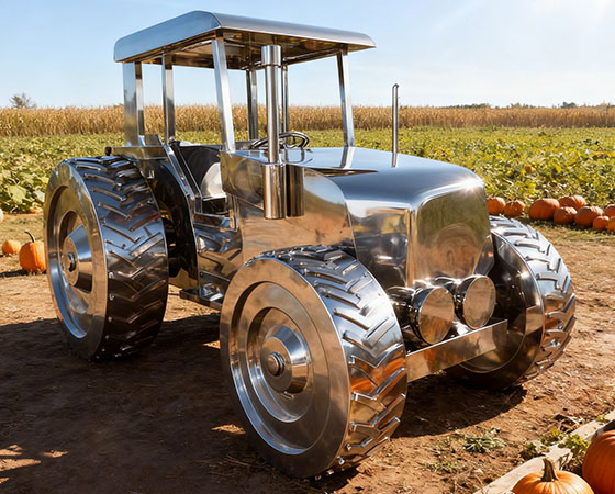 tractor sculpture