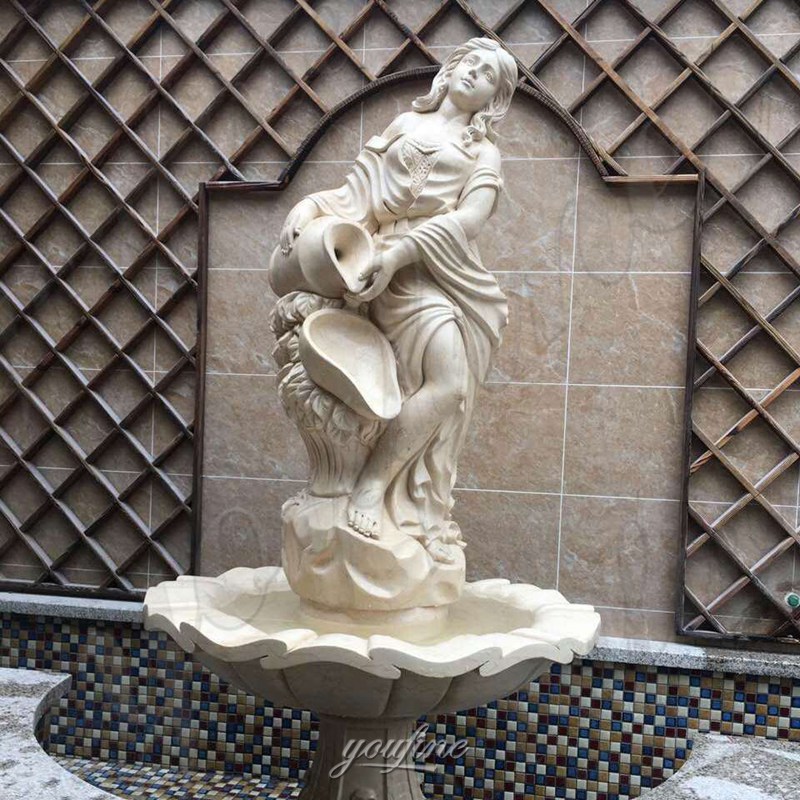 white marble female fountain feedback
