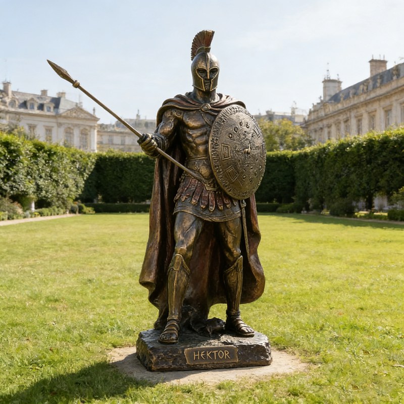 bronze Hector statue
