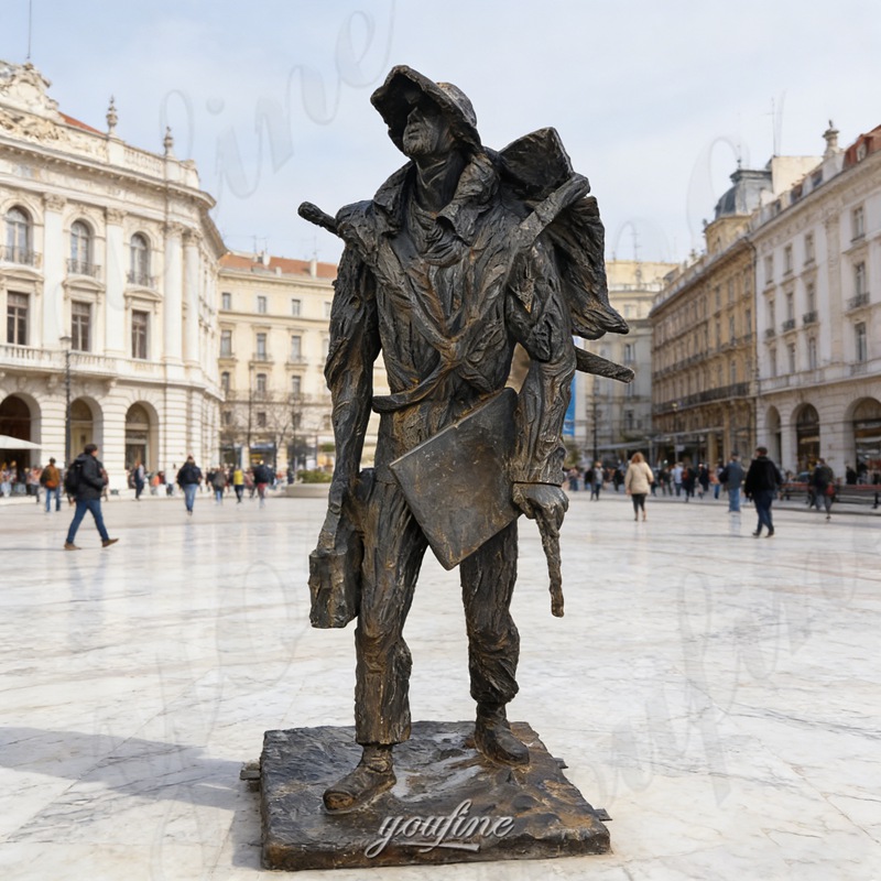 bronze van gogh statue