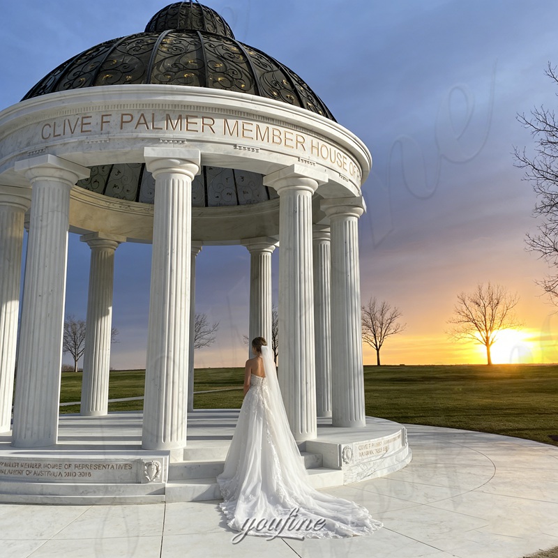 custom outdoor marble gazebo