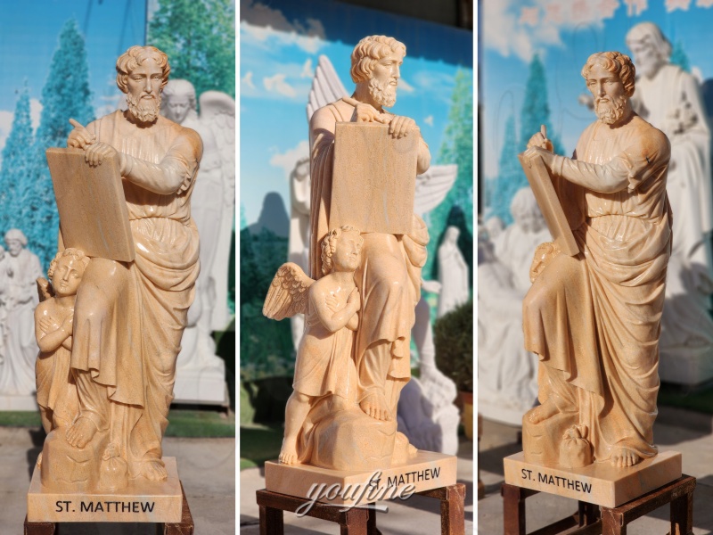 Diferent Angle of St Matthew statue