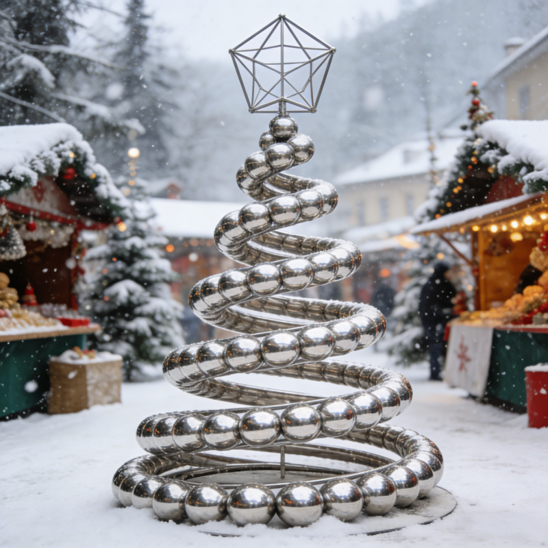 large christmas tree sculpture
