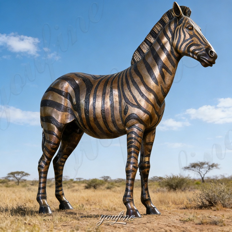 life size zebra statue