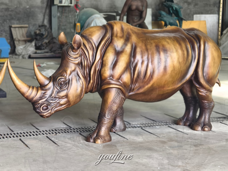 rhino garden sculpture