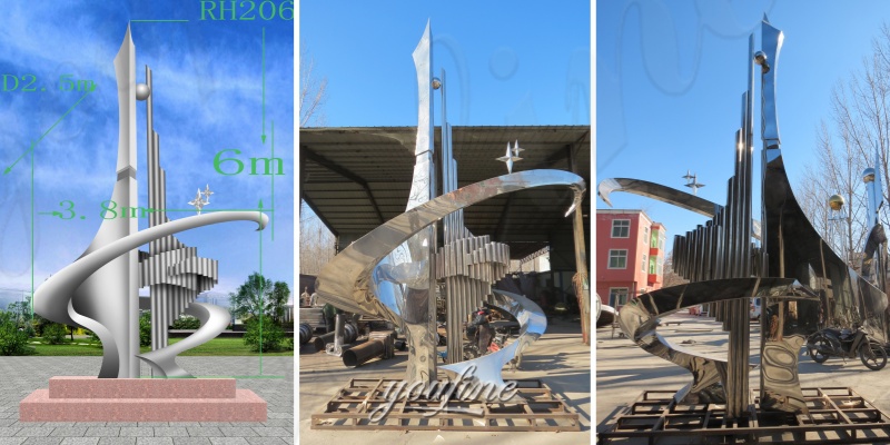 roundabout sculpture design and finished